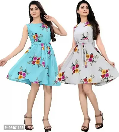 Fancy Crepe Kurtas For Women Pack Of 2