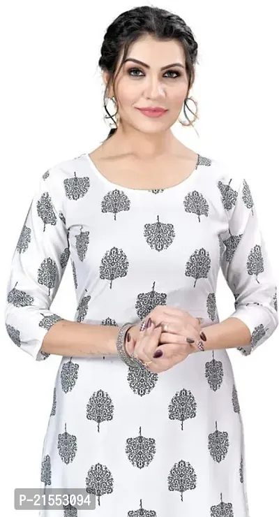 Stylish A-Line Multicoloured Printed Crepe Kurta Combo Of 2-thumb3