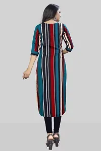 Stylish Striped Crepe Kurta For Women Pack Of 2-thumb2