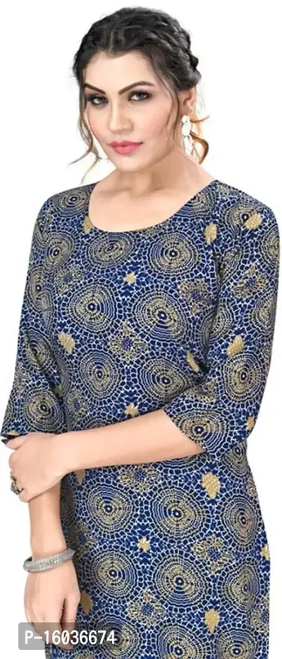 Stylish Printed Crepe Kurta For Women-thumb4