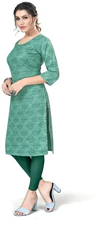 Stylish Printed Crepe Kurta For Women-thumb2