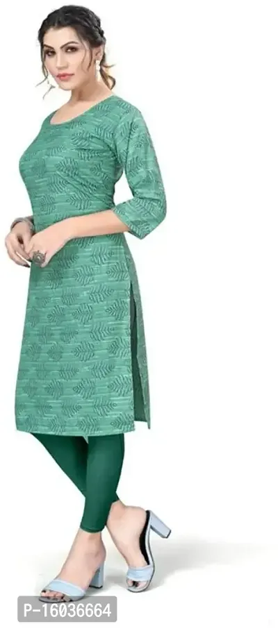 Stylish Printed Crepe Kurta For Women-thumb3