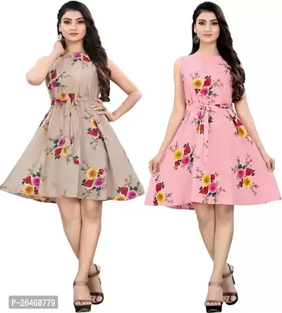 Fancy Crepe Kurtas For Women Pack Of 2