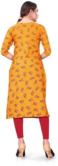 Stylish A-Line Multicoloured Printed Crepe Kurta Pack Of 3-thumb1