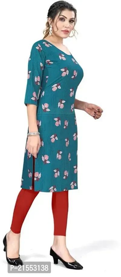 Stylish A-Line Multicoloured Printed Crepe Kurta Combo Of 2-thumb5