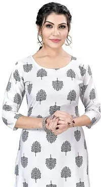 Stylish A-Line Multicoloured Printed Crepe Kurta Combo Of 2-thumb2