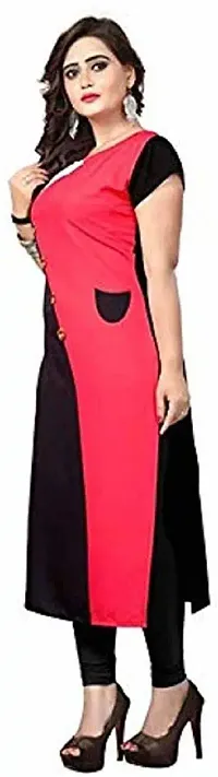 Stylish Colourblocked Crepe Kurta For Women Pack Of 2-thumb3