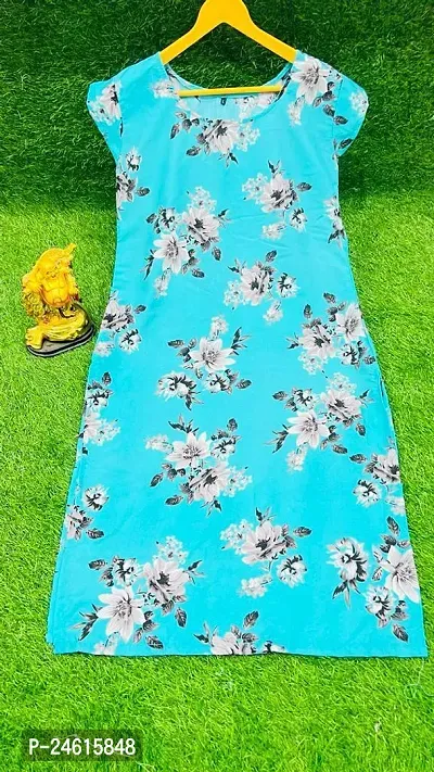 Elegant Printed Crepe Kurta For Women And Girls