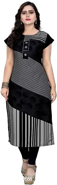 Stylish Printed Crepe Kurta For Women