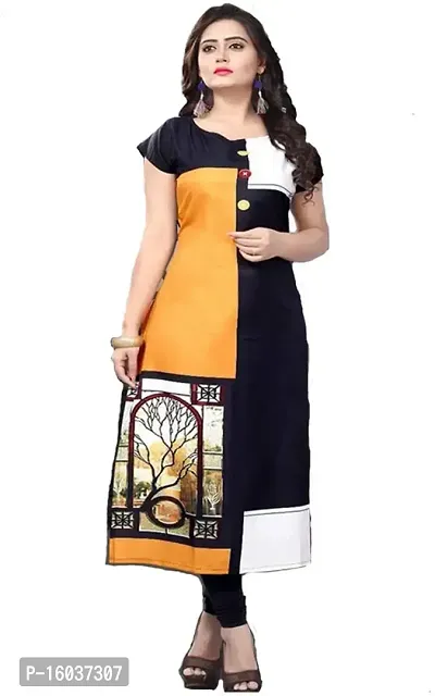 Stylish Colourblocked Crepe Kurta For Women Pack Of 2-thumb3