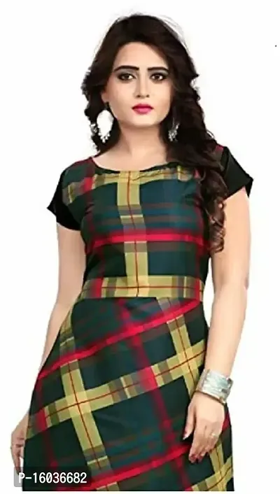 Stylish Checked Crepe Kurta For Women-thumb3