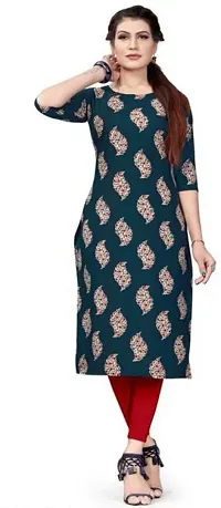 Stylish Printed Crepe Kurta For Women-thumb3