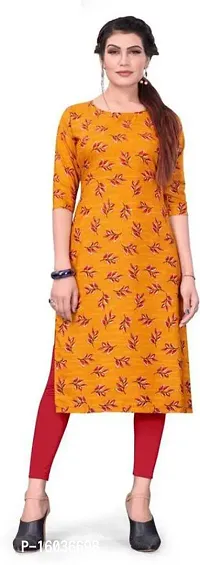 Stylish Printed Crepe Kurta For Women-thumb0