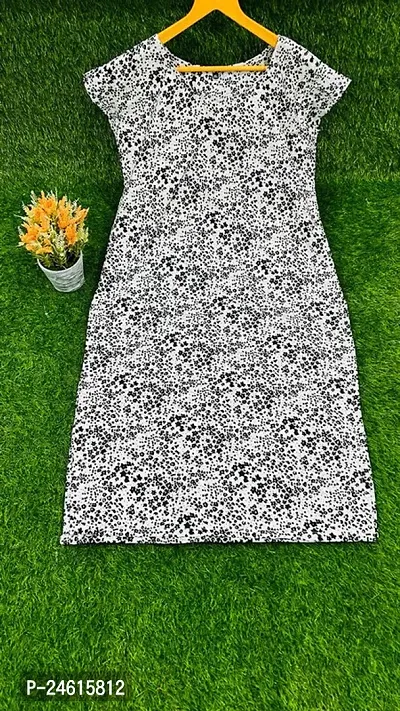 Elegant Printed Crepe Kurta For Women And Girls-thumb0