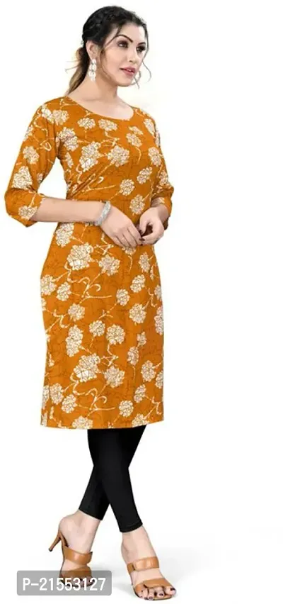 Stylish A-Line Multicoloured Printed Crepe Kurta Combo Of 2-thumb5