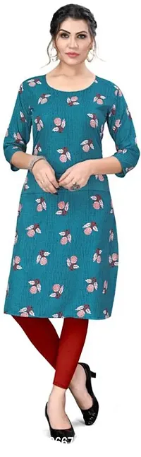 Stylish Printed Crepe Kurta For Women