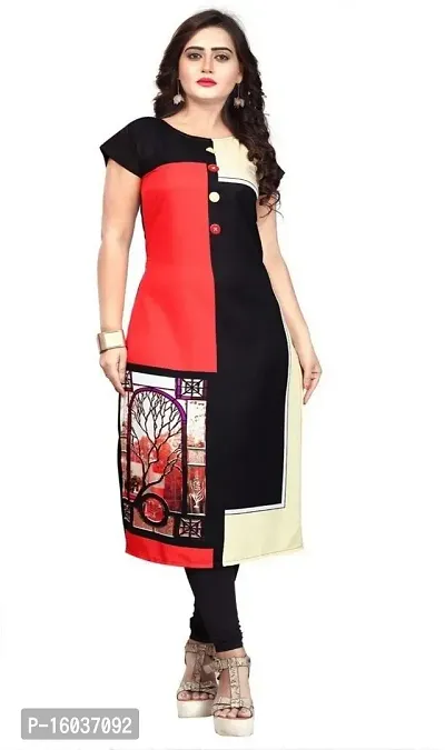 Stylish Printed Crepe Kurta For Women Pack Of 2-thumb4