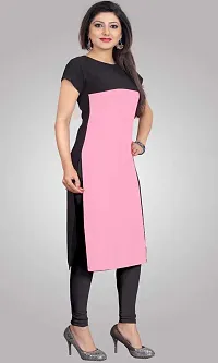 Stylish Colourblocked Crepe Kurta For Women-thumb2