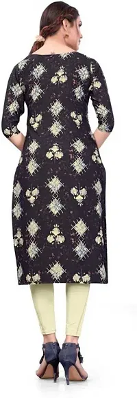 Stylish Printed Crepe Kurta For Women-thumb1