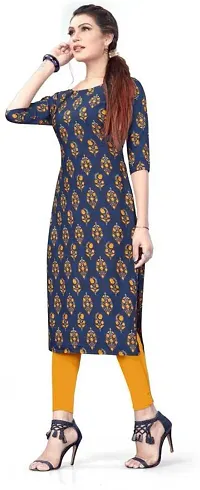 Stylish Printed Crepe Kurta For Women Pack Of 2-thumb3