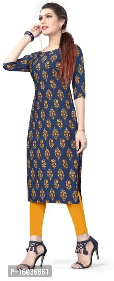 Stylish Printed Crepe Kurta For Women Pack Of 2-thumb4