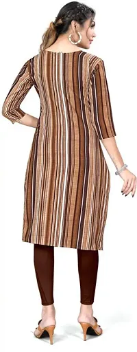 Stylish Printed Crepe Kurta For Women-thumb1