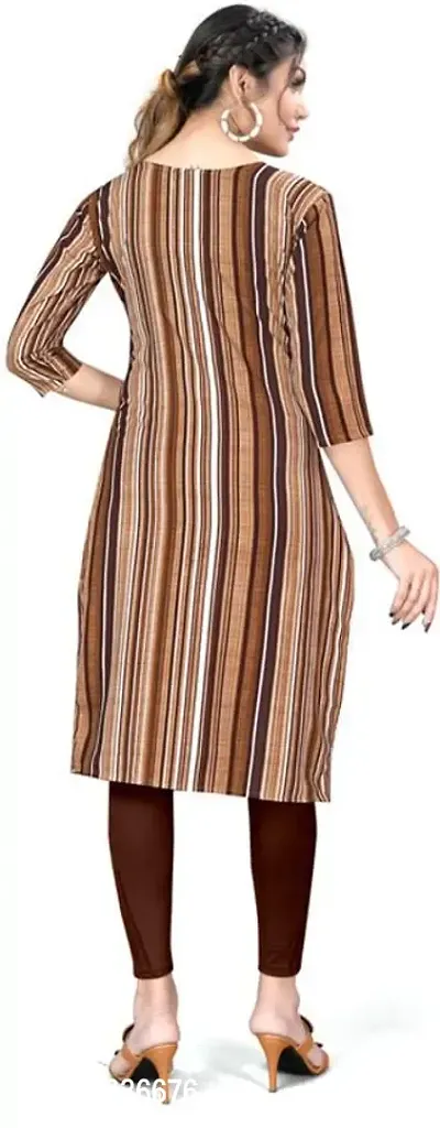 Stylish Printed Crepe Kurta For Women-thumb2