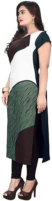 Stylish Colourblocked Crepe Kurta For Women Pack Of 2-thumb2