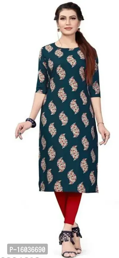 Stylish Printed Crepe Kurta For Women