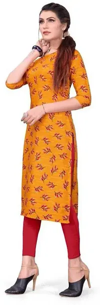 Stylish Printed Crepe Kurta For Women-thumb3