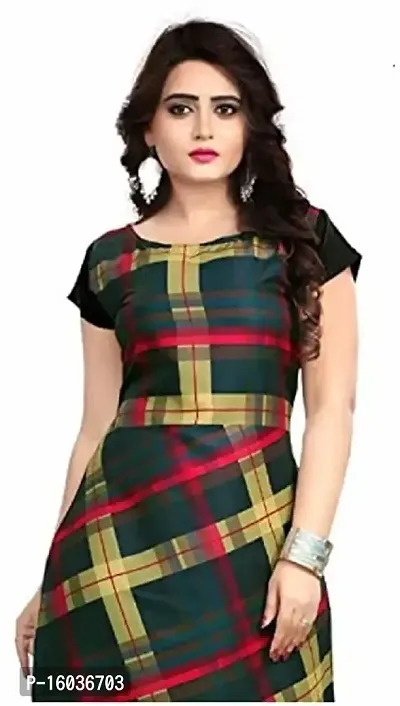 Stylish Checked Crepe Kurta For Women-thumb2