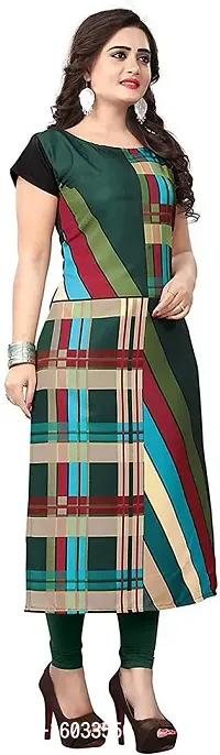 Stylish Straight Multicoloured Printed Crepe Kurta Pack Of 3-thumb4