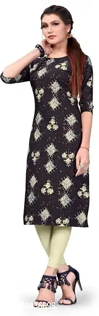 Stylish Printed Crepe Kurta For Women-thumb4