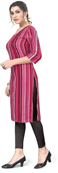 Stylish A-Line Multicoloured Printed Crepe Kurta Combo Of 2-thumb3