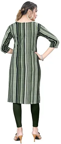 Stylish Striped Crepe Kurta For Women-thumb1