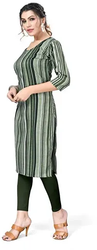 Stylish Striped Crepe Kurta For Women-thumb2