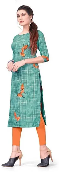 Stylish Printed Crepe Kurta For Women-thumb3