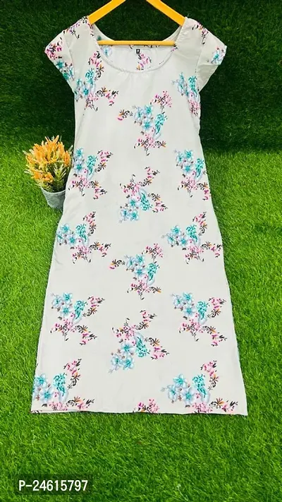 Elegant Printed Crepe Kurta For Women And Girls