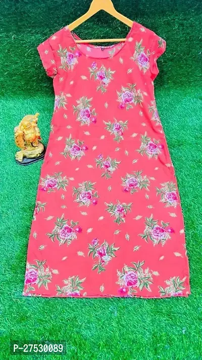 Elegant Printed Crepe Kurta For Women