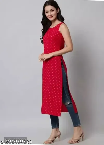 Fancy crepe Printed Kurti-thumb0