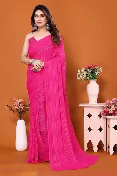 Trending Georgette Saree with Blouse piece 