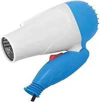 Laxmi 1000w Electric, Professional, Hot Hair Dryers Which Is Foldable With 2 Speed Controller Switch And Thin Styling Nozzle, Diffuser For Men, Women (Blue)-thumb2