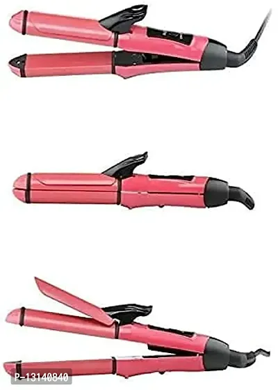 Laxmi 2 in 1 Hair Straightener and Curler | Hair straightener and curler for women(2 in 1 Combo) Beauty Set of Hair Straightener and Hair Curler with Ceramic Plate For Women(Pink)-thumb4