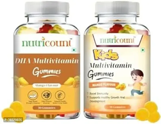 Rishi DHA Multivitamin Gummies for AdultMango Flavour Veg Omego 3 vitamin C Eye Care