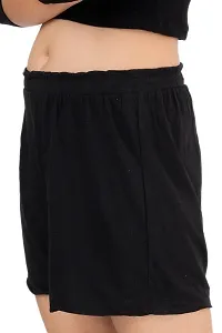 Women Regulart Fit Cotton Night Shorts-thumb4