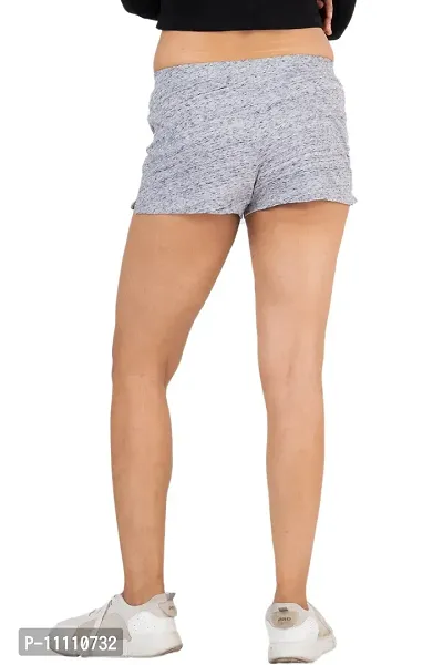 Women Regulart Fit Cotton Night Shorts-thumb2