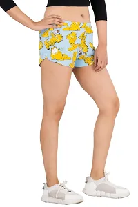 Women Regulart Fit Cotton Night Shorts-thumb2