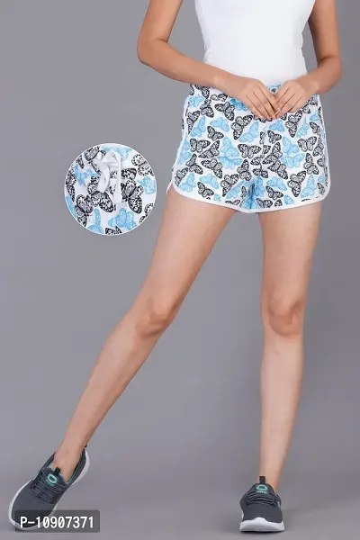 Elegant Multicoloured Cotton Printed Hot Pants For Women