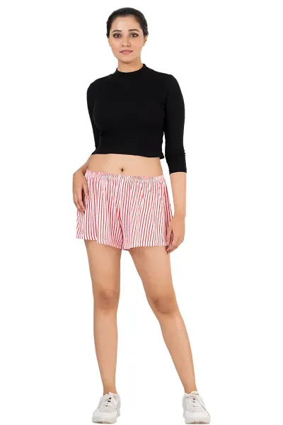 Fancy Cotton Night Shorts For Women And Girls