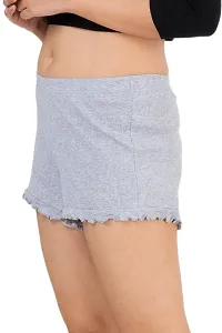 Women Regulart Fit Cotton Night Shorts-thumb3